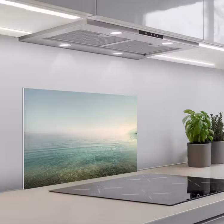 Salpicaderos de cocina - Mar - Horizonte - Azul - Niebla — 1