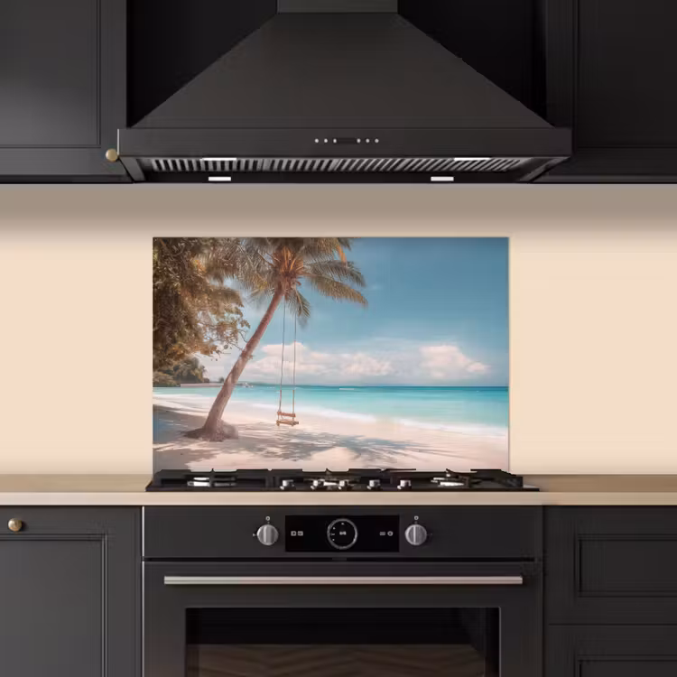 Salpicaderos de cocina - Palmera - Columpio - Playa - Cielo — 5