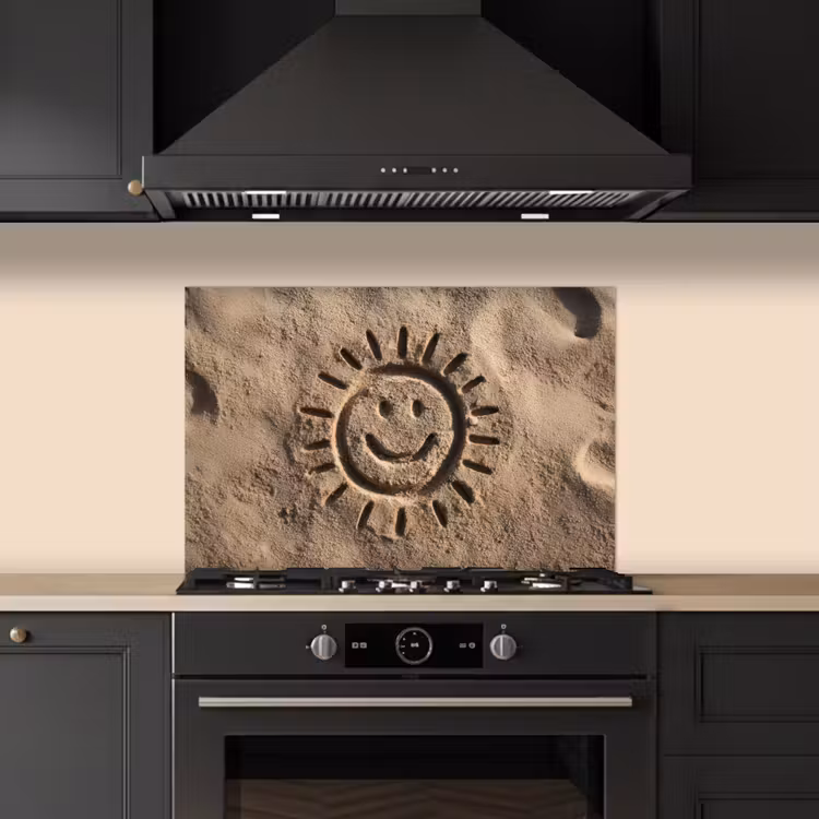 Salpicaderos de cocina - Cara - Sol - Arena - Firmado — 5