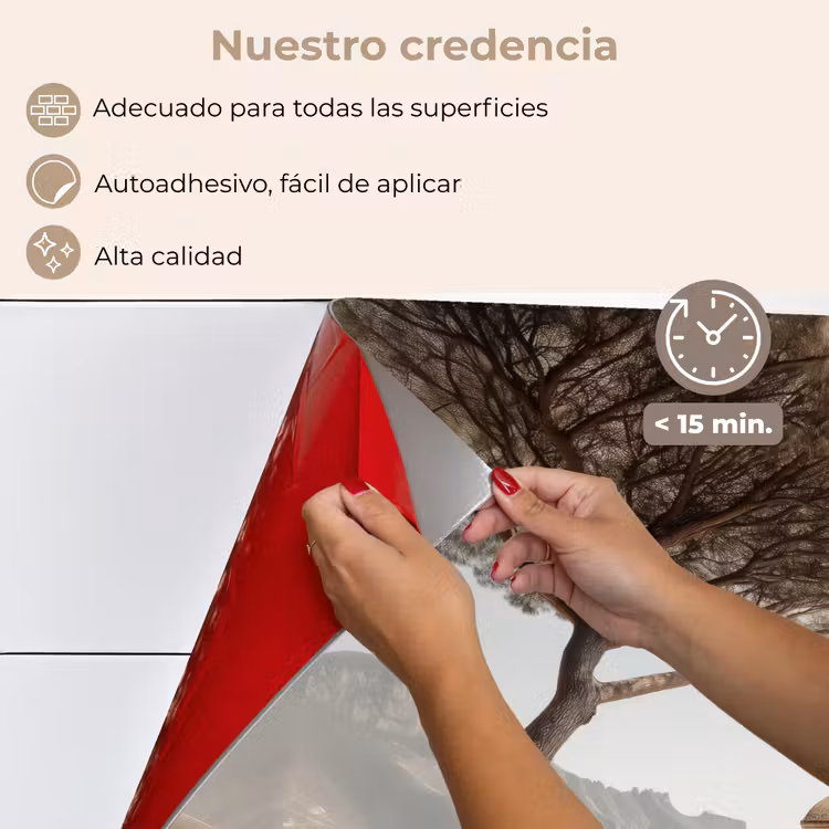Salpicaderos de cocina - Costa - Acantilado - Árbol - Edificio — 4