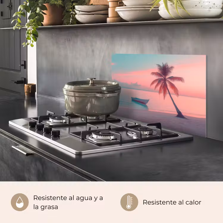 Salpicaderos de cocina - Mar - Barco - Puesta de sol — 2