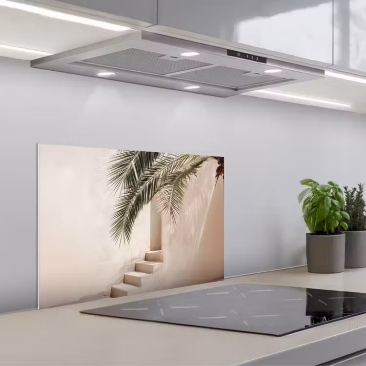 Salpicaderos de cocina - Palmera - Sombra - Escalera - Beige — 1