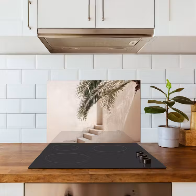 Salpicaderos de cocina - Palmera - Sombra - Escalera - Beige — 3