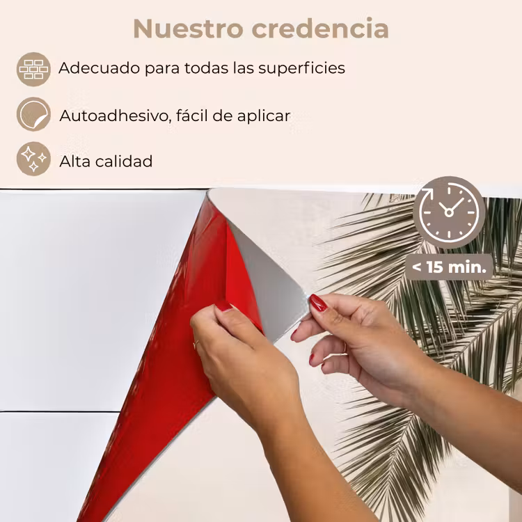 Salpicaderos de cocina - Palmera - Sombra - Escalera - Beige — 4
