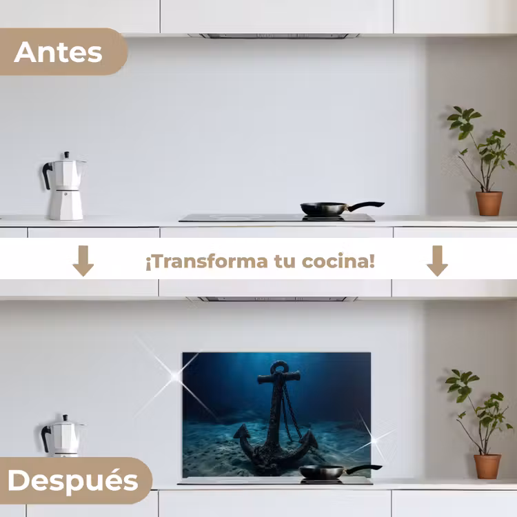 Salpicaderos de cocina - Ancla - Hierro - Fondo marino - Arena — 7