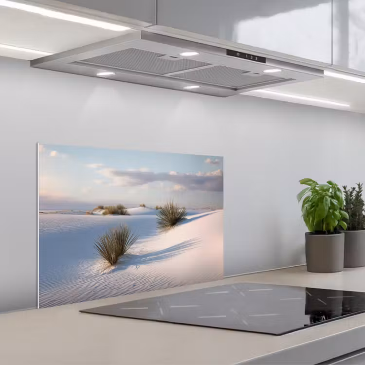 Salpicaderos de cocina - Dunas - Hierba - Nubes - Beige — 1