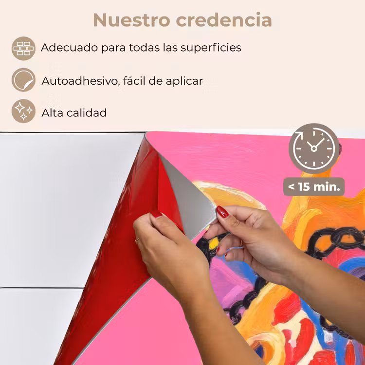 Salpicaderos de cocina - Jirafa - Rosa - Gafas - Bufanda — 4