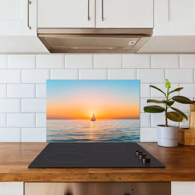 Salpicaderos de cocina - Mar - Velero - Puesta de sol — 3