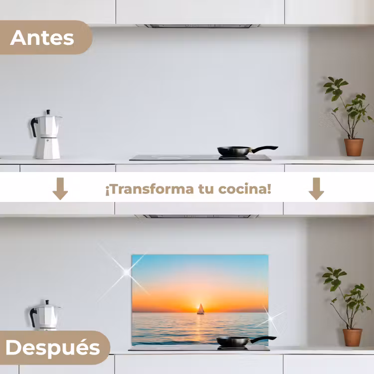 Salpicaderos de cocina - Mar - Velero - Puesta de sol — 7