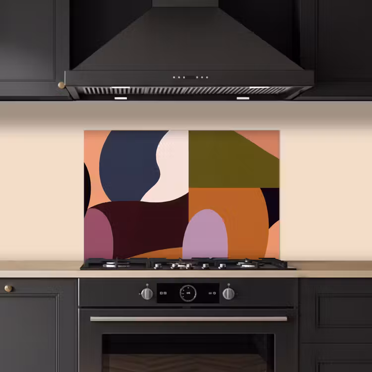 Salpicaderos de cocina - Formas - Abstracto - Colores - Cuadrado — 5