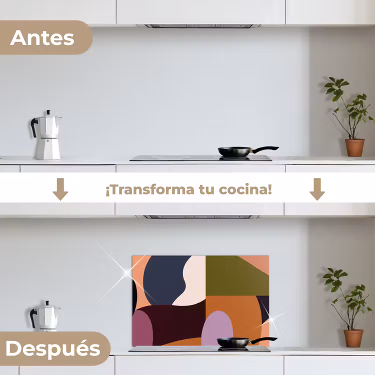 Salpicaderos de cocina - Formas - Abstracto - Colores - Cuadrado — 7