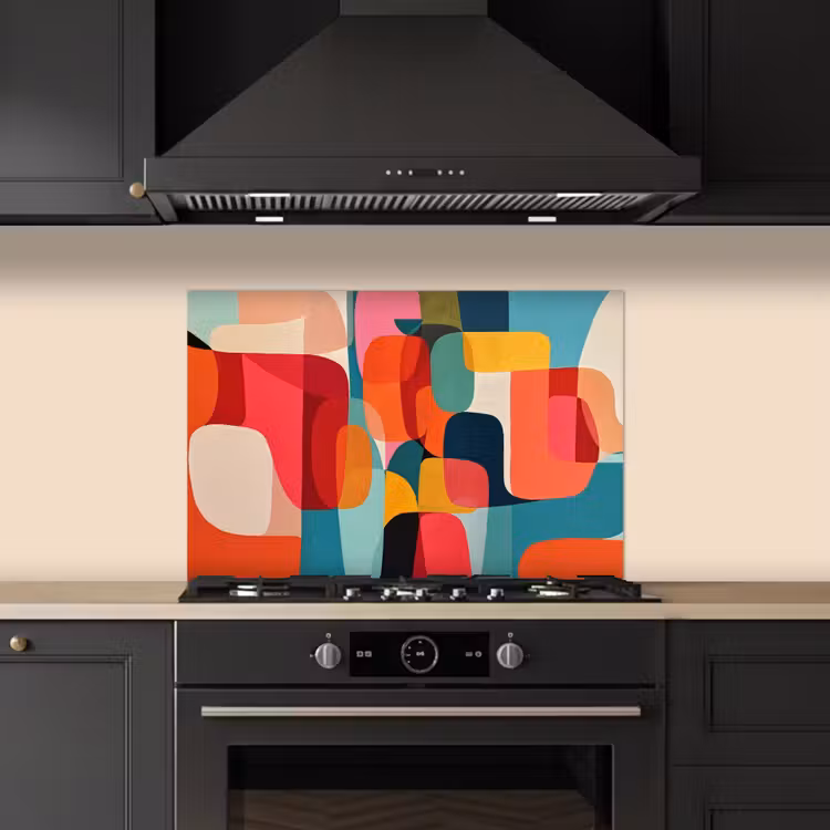 Salpicaderos de cocina - Formas - Colorido - Abstracto - Aviones — 5