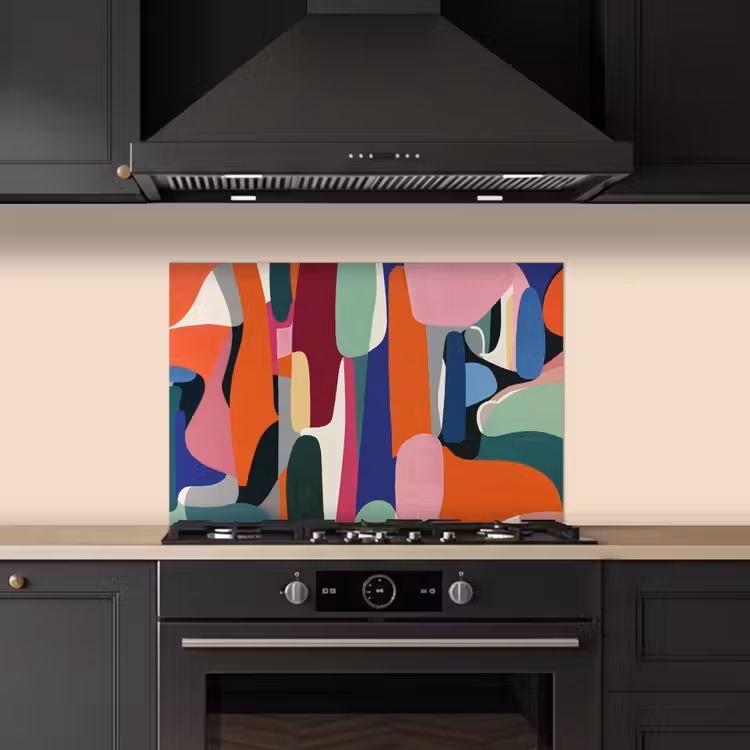 Salpicaderos de cocina - Formas - Rítmico - Colores - Abstracto — 5