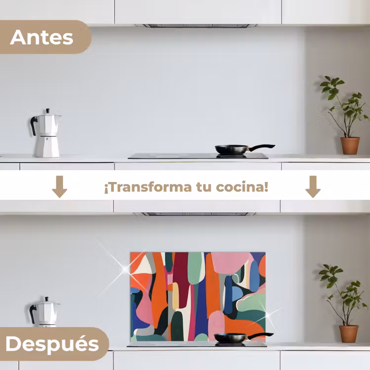 Salpicaderos de cocina - Formas - Rítmico - Colores - Abstracto — 7