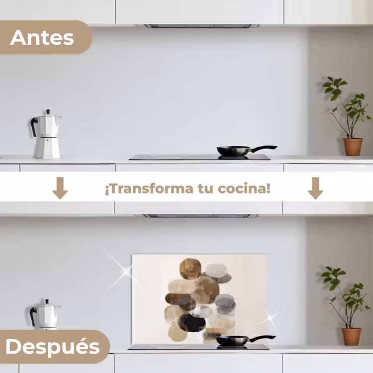 Salpicaderos de cocina - Oval - Zonas de color - Pinceladas — 7