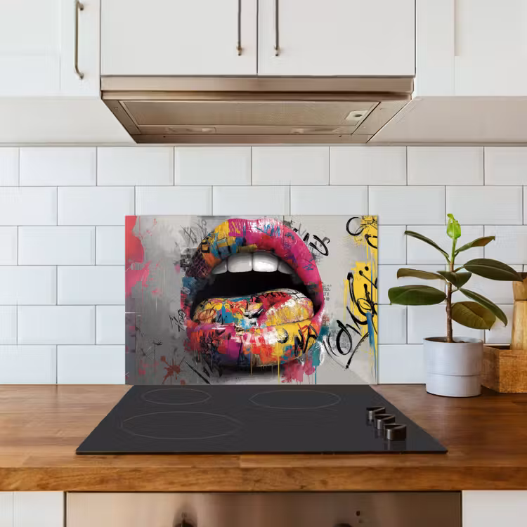 Salpicaderos de cocina - Labios - Graffiti - Expresivos — 3