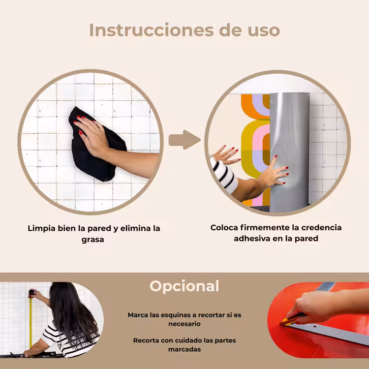 Salpicaderos de cocina - Apilar - Formas - Naranja — 6