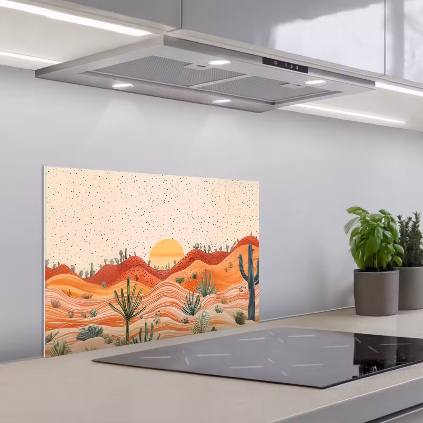 Salpicaderos de cocina - Paisaje - Colinas - Puesta de sol — 1