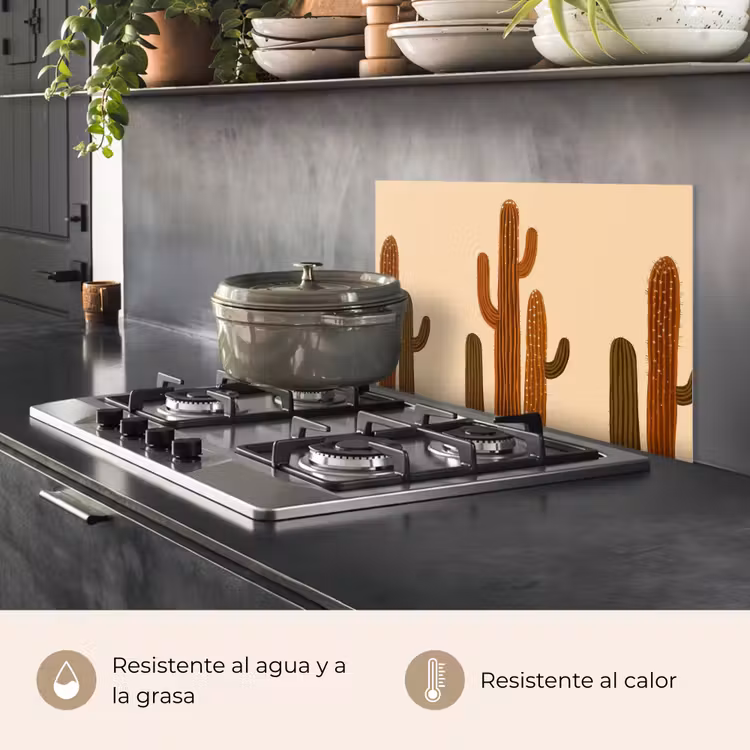 Salpicaderos de cocina - Cactus - Desierto - Arena - Marrón — 2
