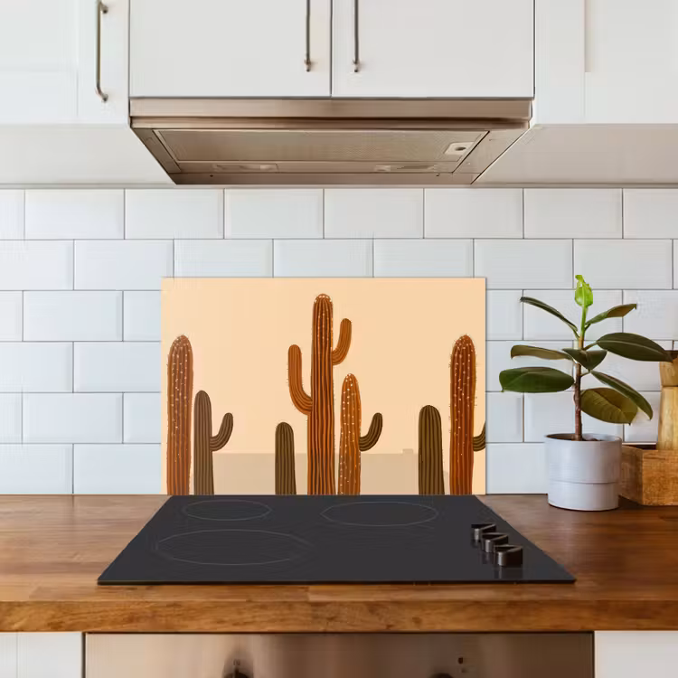 Salpicaderos de cocina - Cactus - Desierto - Arena - Marrón — 3