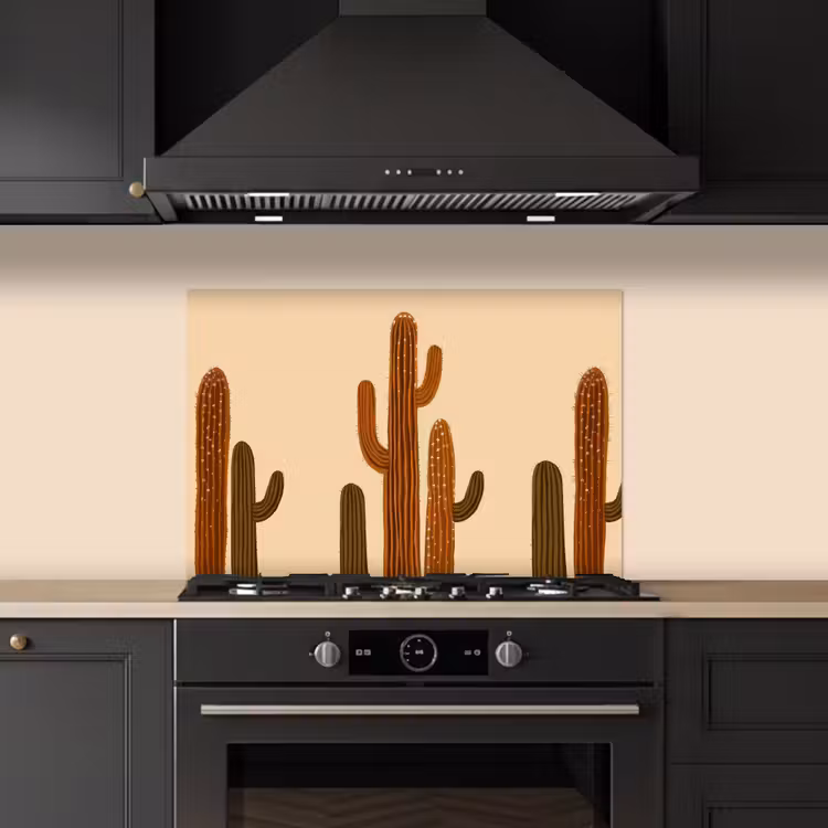 Salpicaderos de cocina - Cactus - Desierto - Arena - Marrón — 5