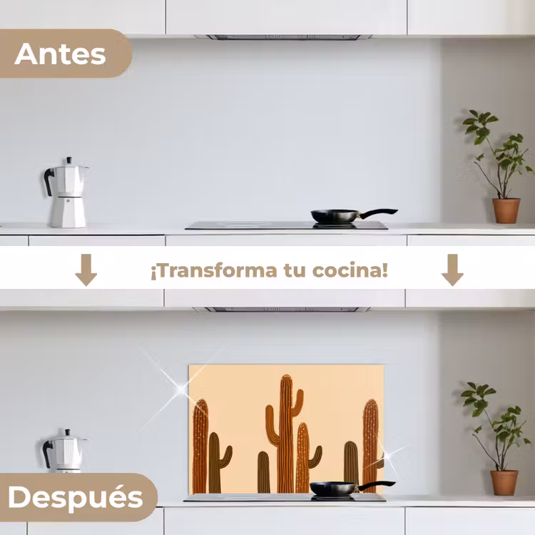 Salpicaderos de cocina - Cactus - Desierto - Arena - Marrón — 7