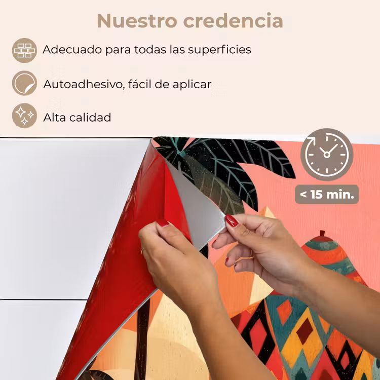 Salpicaderos de cocina - Camello - Pirámides - Sol rojo — 4