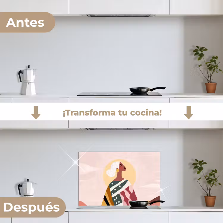 Salpicaderos de cocina - Mujer - Sol - Colorido — 7
