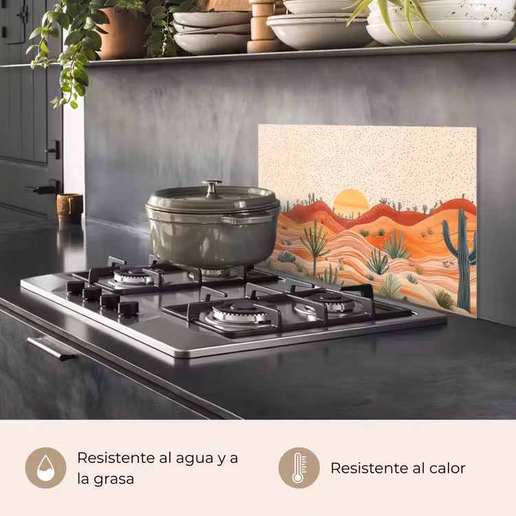 Salpicaderos de cocina - Paisaje - Colinas - Puesta de sol — 2
