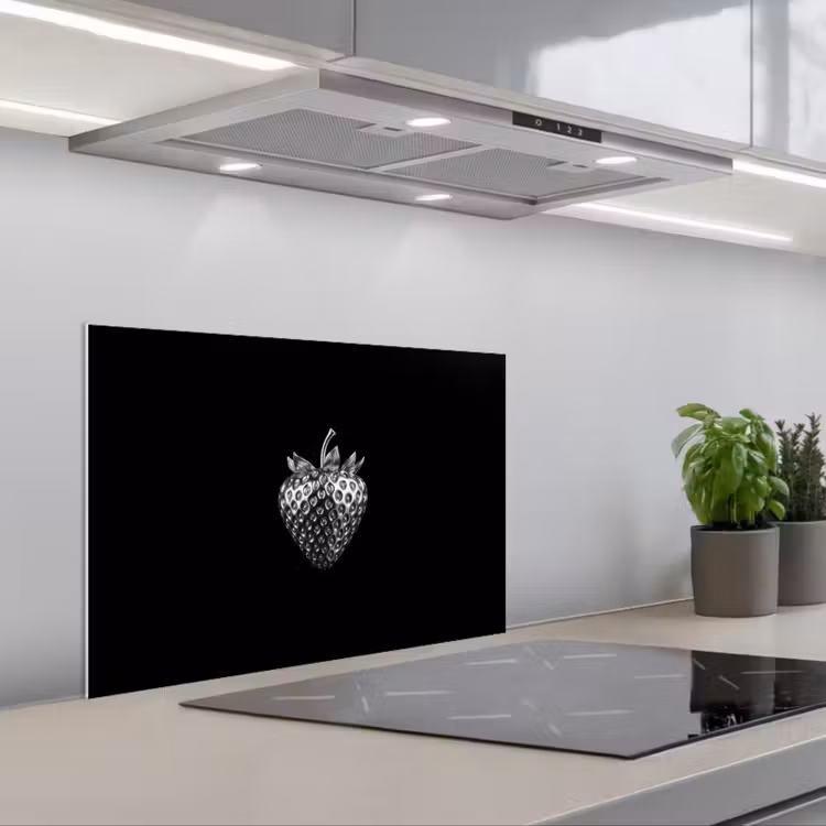 Salpicaderos de cocina - Fresa - Estructura de las semillas - Realista — 1