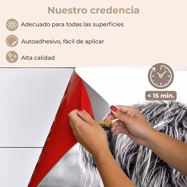 Salpicaderos de cocina - Highlander escocés - Cuernos - Oro - Negro — 4
