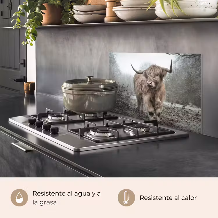 Salpicaderos de cocina - Highlander escocés - Naturaleza - Otoño - Animales - Vida salvaje - Bosque — 2