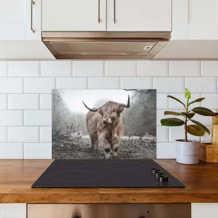 Salpicaderos de cocina - Highlander escocés - Naturaleza - Otoño - Animales - Vida salvaje - Bosque — 3