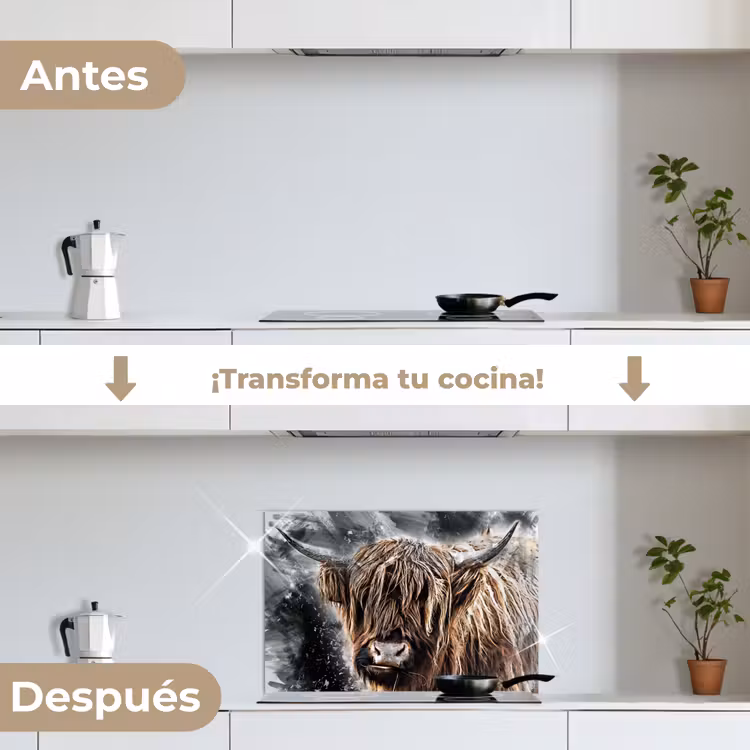Salpicaderos de cocina - Highlander escocés - Pintura - Vaca — 7