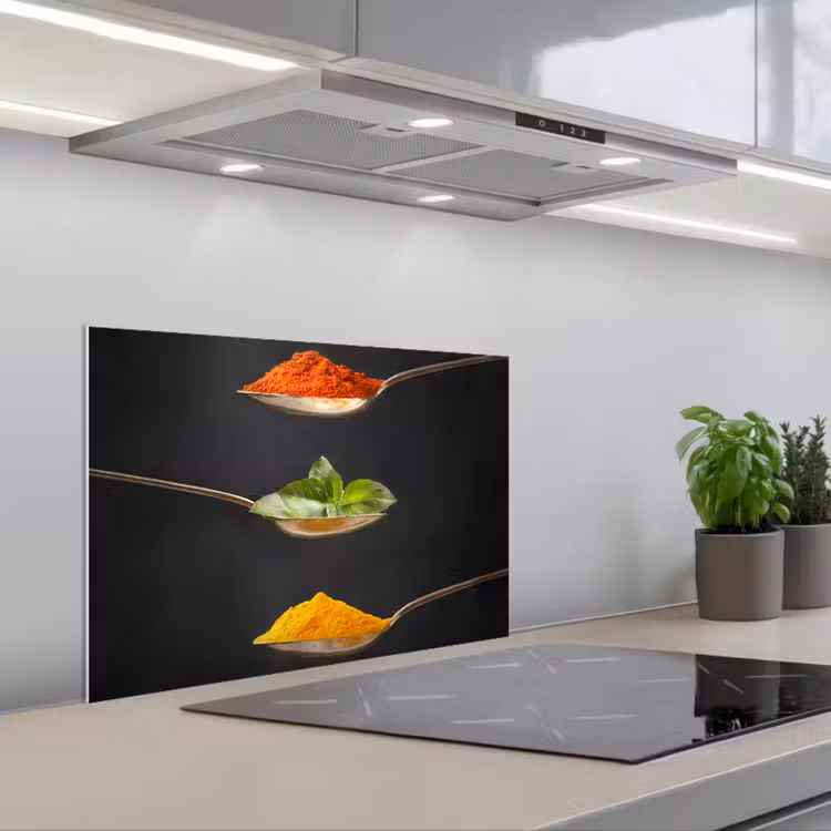 Salpicaderos de cocina - Acentos de sabor flotantes — 1