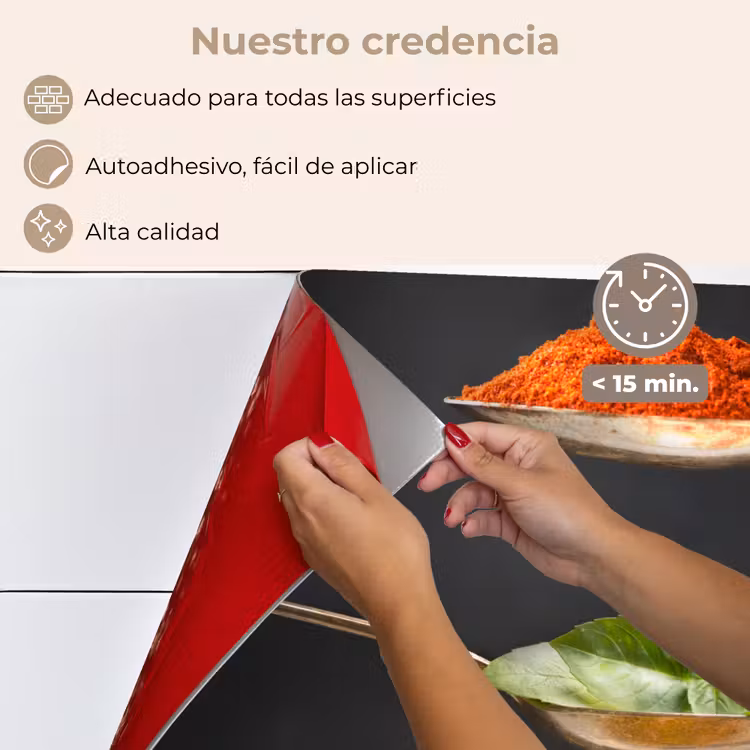 Salpicaderos de cocina - Acentos de sabor flotantes — 4