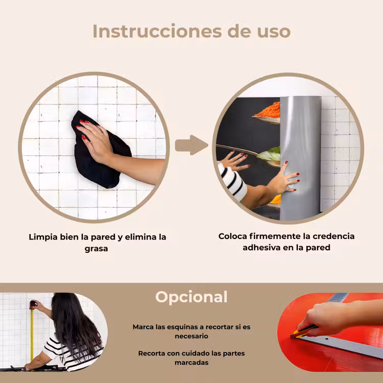 Salpicaderos de cocina - Acentos de sabor flotantes — 6