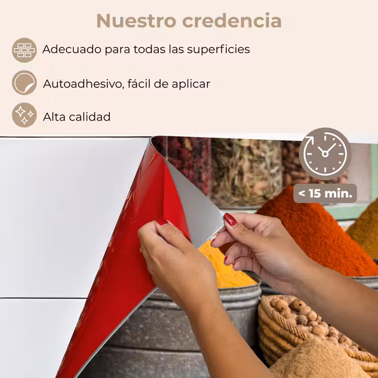 Salpicaderos de cocina - Hierbas - Ton - Especias - Amarillo - Marrón — 4