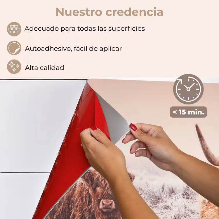 Salpicaderos de cocina - Highlanders escoceses - Luz - Cielo - Naturaleza — 4