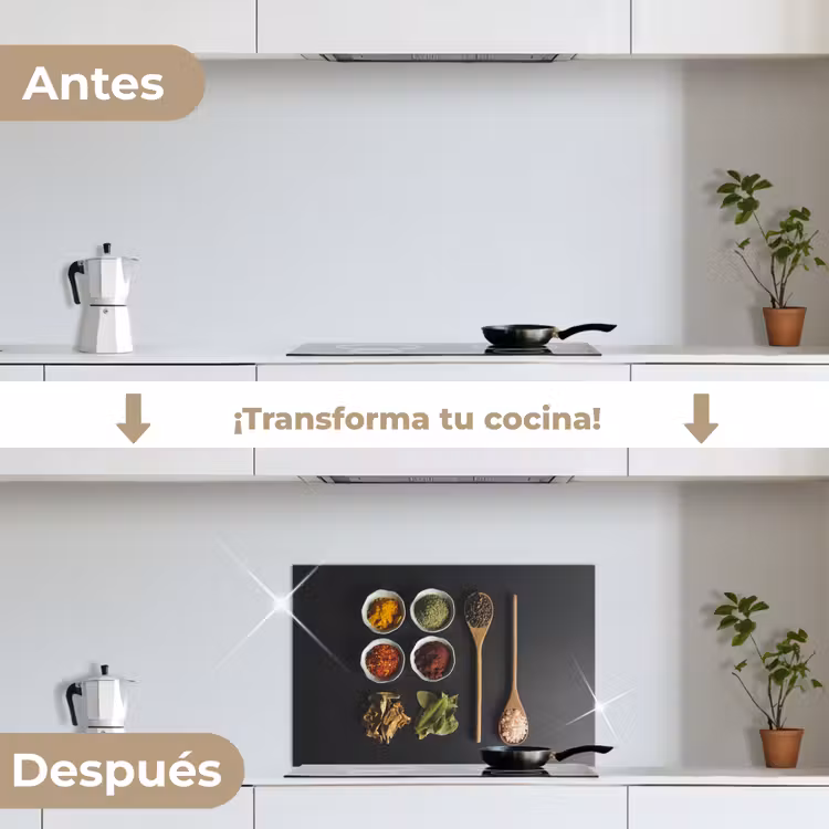 Salpicaderos de cocina - Cazo - Especias - Hierbas - Verde - Marrón - Rústico — 7