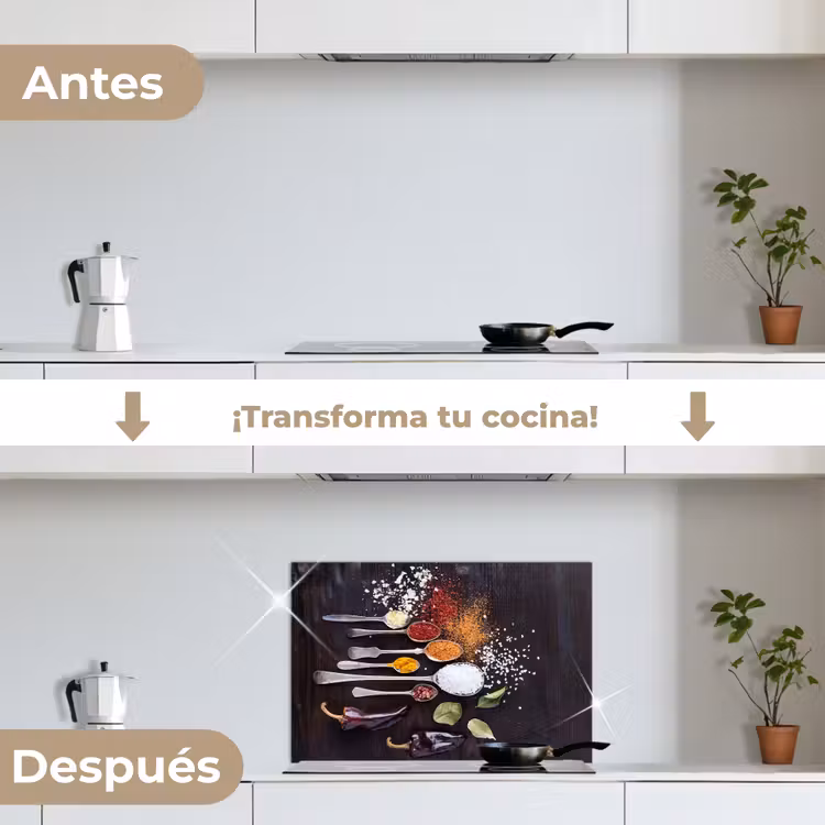 Salpicaderos de cocina - Hierbas - Cucharas - Especias - Industrial — 7