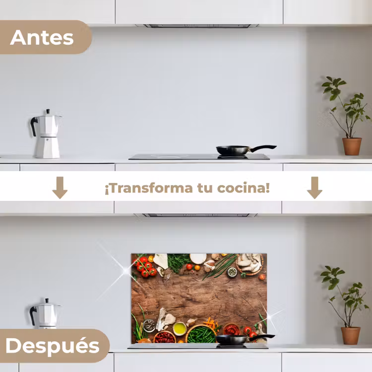 Salpicaderos de cocina - Hierbas - Verduras - Rústico — 7