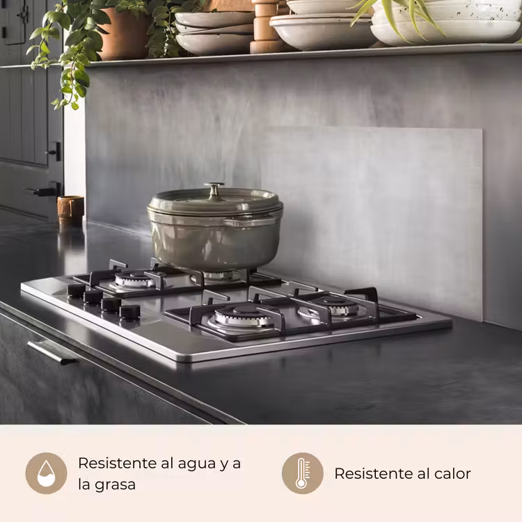Salpicaderos de cocina - Hormigón - Gris - Cemento - Industrial - Texturizado — 2