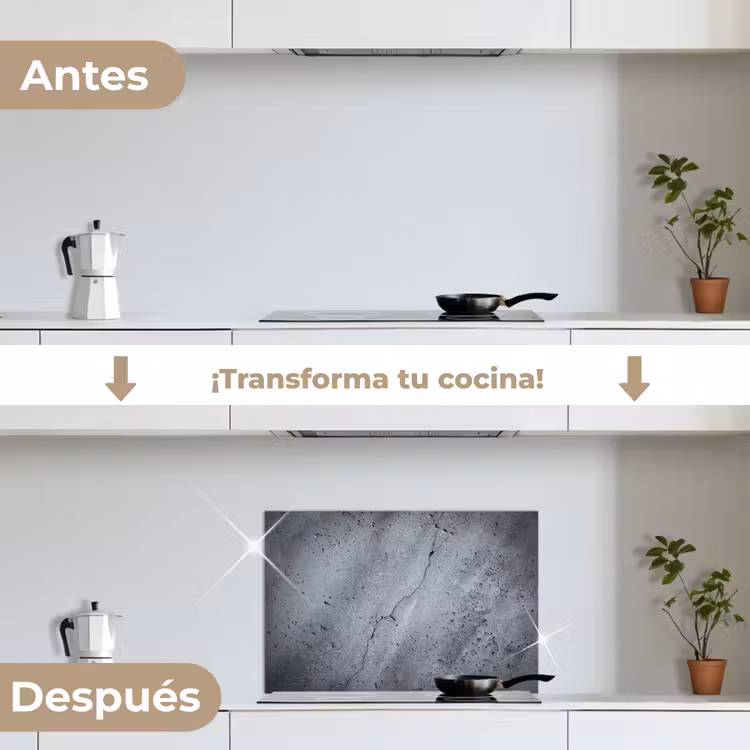 Salpicaderos de cocina - Hormigón - Gris - Grieta — 7