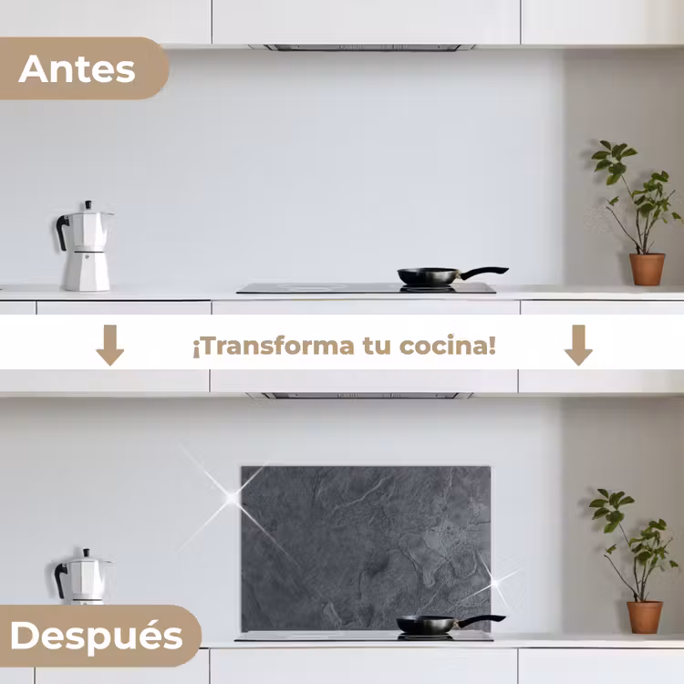Salpicaderos de cocina - Gris - Hormigón - Pizarra - Con textura - Retro — 7