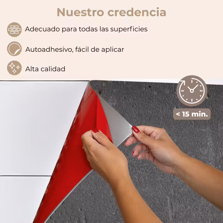 Salpicaderos de cocina - Hormigón - Gris - Línea - Formas — 4