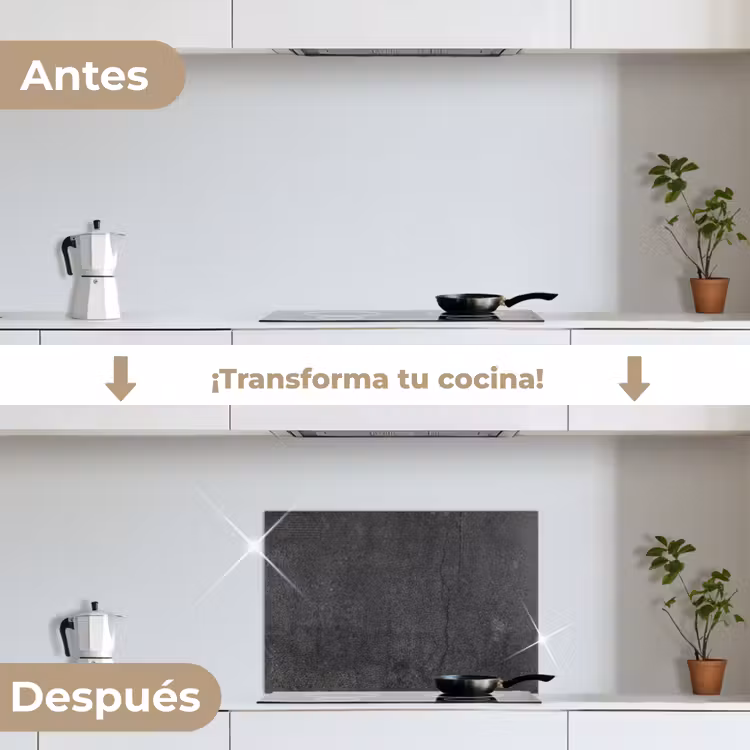 Salpicaderos de cocina - Hormigón - Negro - Gris - Rústico - Industrial — 7