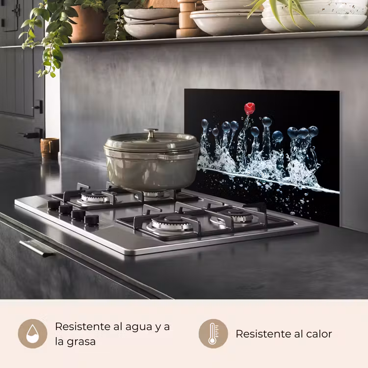 Salpicaderos de cocina - Bayas - Agua - Negra - Fruta - Frambuesa — 2