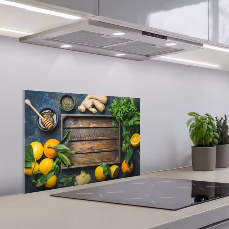 Salpicaderos de cocina - Caja de fruta - Limón — 1