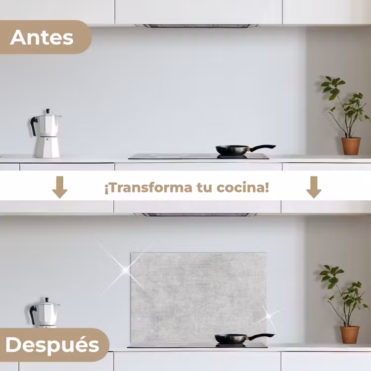 Salpicaderos de cocina - Lona gris desgastada — 7